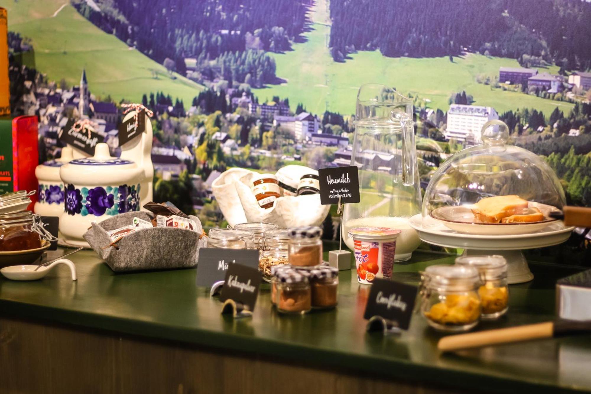 Haus Am Berg - Pension Direkt Am Skihang Oberwiesenthal Ngoại thất bức ảnh